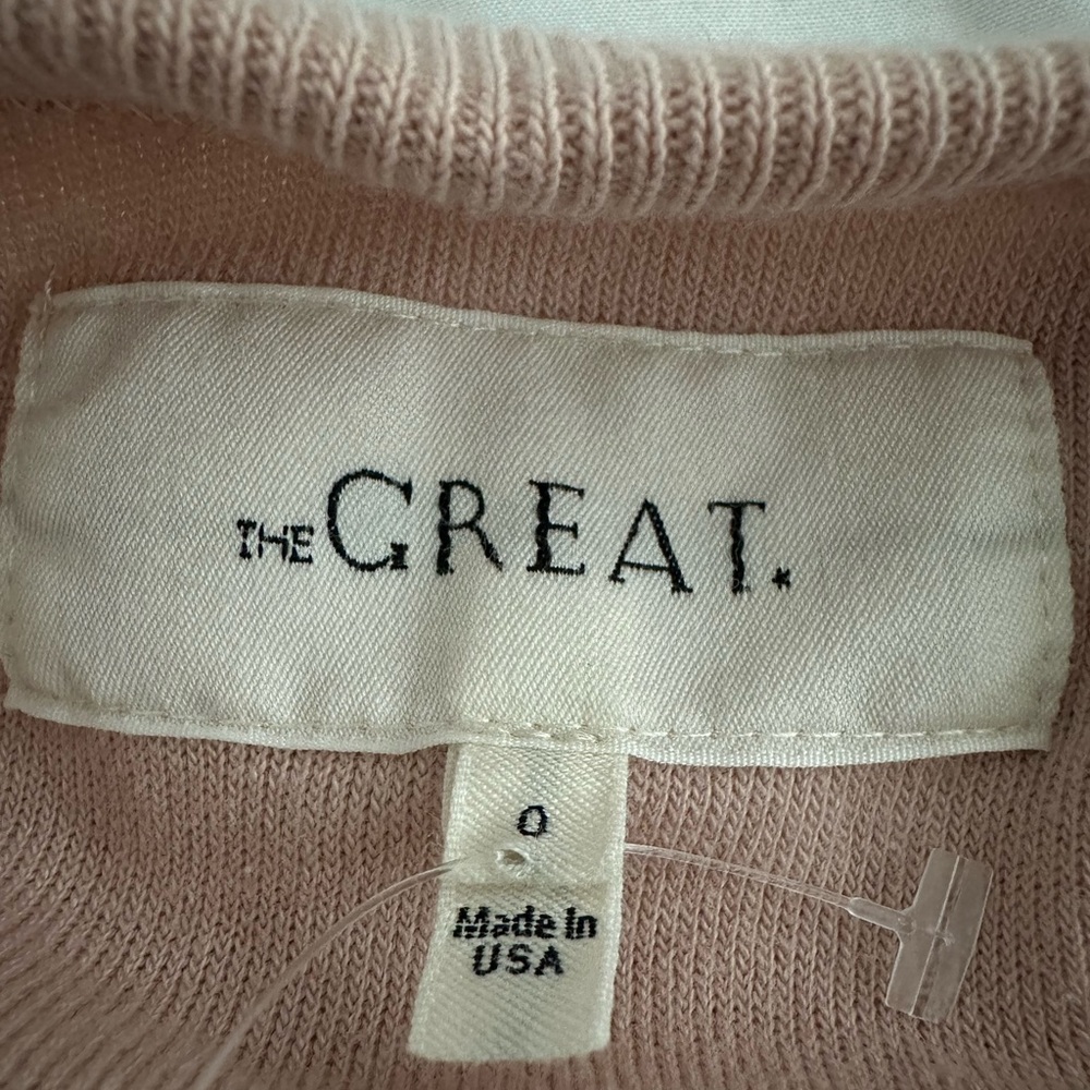 The GREAT Teddy Henley Top Pullover Crew 0 XS - Picture 4 of 5